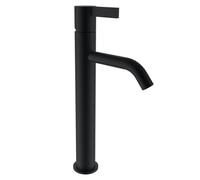 LAUFEN Mitigeur de lavabo sur pied Kartell, bec fixe, sans robinet de vidange, saillie 125 mm, H3113380811201, Couleur: PVD noir titane mat