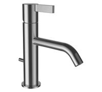 Laufen – Mitigeur de lavabo Kartell H3113310901211 – Bec fixe 135 mm, vidage inox brossé