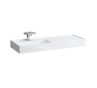 Laufen Kartell - Lavabo 120x46 cm, avec 1 trou pour robinetterie, SaphirKeramik, avec LCC, blanc H8133324001111