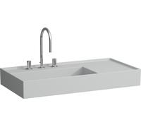 LAUFEN Kartell lavabo, 3 trous pour robinets, sans trop-plein, tablette à droite, 900x460mm, H8103387591581