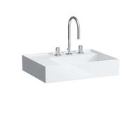 Laufen Kartell - Lavabo 60x46 cm, avec 3 trous pour robinetterie, SaphirKeramik, blanc H8103350001581