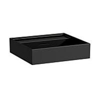Laufen Lavabo Kartell H8103320201091 50x46 cm sans trou pour robinet, trop-plein, noir brillant