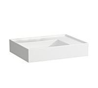 Laufen – Lavabo Kartell 60x46 cm SaphirKeramik, tablette droite, sans trou – Blanc H8103340001121