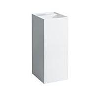 LAUFEN Kartell lavabo 8113314001121, blanc LCC, 37,5x43,5x90cm, sur pied, sans trou pour robinet