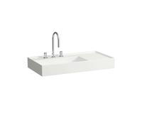 Laufen Kartell - Lavabo 90x46 cm, avec 3 trous pour robinetterie, SaphirKeramik, blanc H8103380001581