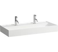 LAUFEN Kartell lavabo à encastrer, 2 trous pour robinet, sans trop-plein, 1000x460mm, H8103377571151