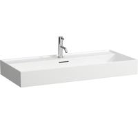 LAUFEN Kartell lavabo à encastrer, 3 trous pour robinet, avec trop-plein, 1000x460mm, H8103370001081