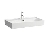 LAUFEN Kartell lavabo à encastrer, 3 trous pour robinet, avec trop-plein, 800x460mm, H8103367571081, Couleur: Blanc Mat