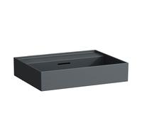 LAUFEN Kartell vasque H8103337581091 sous, avec trop-plein, sans trou pour robinet, graphite mat