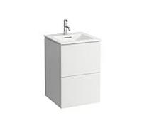 LAUFEN Kartell lavabo avec meuble sous-vasque 50 cm H8603316401041 Ensemble lavabo, 50x50x72,6cm, blanc mat