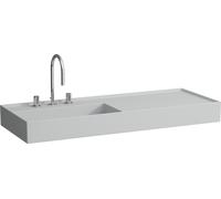 LAUFEN Kartell lavabo, encastré, tablette à droite, 2 trous pour robinetterie, sans trop-plein, 1200x460mm, H8133327598151