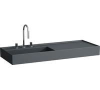 LAUFEN Kartell lavabo, encastré, tablette à droite, 3 trous pour robinetterie, sans trop-plein, 1200x460mm, H8133327581581