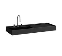 LAUFEN Kartell lavabo, encastré, tablette à droite, 3 trous pour robinetterie, sans trop-plein, 1200x460mm, H8133320201581