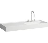 LAUFEN Kartell lavabo, encastré, tablette à gauche, 1 trou pour robinet, sans trop-plein, 1200x460mm, H8133337571111