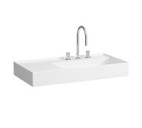 Laufen Lavabo Kartell H8103394001111 90x46 cm 1 trou plage à gauche LCC SaphirKeramik blanc
