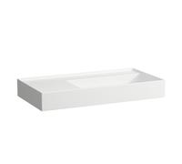Laufen Lavabo Kartell H8103394001121 – 90×46 cm – céramique saphir blanc étagère gauche