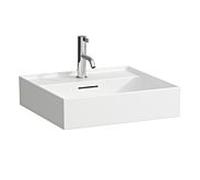 LAUFEN Kartell lavabo H8103324001041 , 50x46cm, blanc LLC, avec trop - plein et le trou du robinet, le saphir céramique