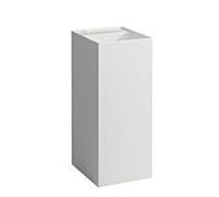 Laufen Lavabo au sol Kartell H8113317571121 37,5x43,5x90 cm sur pied sans trou de robinet blanc mat