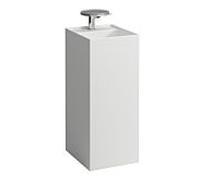 Laufen Lave-mains Kartell H8113317578151 posé 2 trous sans trop-plein 375x435x900 Blanc mat