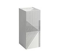 LAUFEN Kartell lavabo H811331D011121 37,5x43,5x90cm, décor, filet de ligne, gris, sans trop-plein, sans trou pour robinet