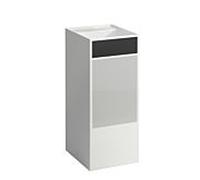 Laufen Lave-mains Kartell H811331D031121 posé 375x435x900 sans trop-plein sans trou noir et gris