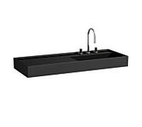 LAUFEN Kartell lavabo, encastré, tablette à gauche, 3 trous pour robinetterie, sans trop-plein, 1200x460mm, H8133330201581