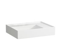 LAUFEN Kartell lavabo 8103340001121, 60x46cm, blanc , étagère à droite, sans trou pour robinet, céramique saphir