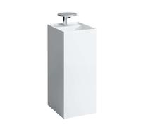 Laufen Kartell - Lavabo sur pied 38x44x90 cm, avec 1 trou pour robinetterie, blanc H8113310001111