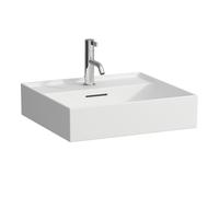 LAUFEN Kartell Lavabos à encastrer, 1 trou pour robinet, avec trop-plein, 500x460mm, H8103327571041, Couleur: Neige (blanc mat)