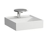LAUFEN Kartell lave-mains 8153317578151, 46x46cm, blanc mat, 2 trous pour robinetterie, céramique saphir