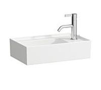 LAUFEN Kartell lave-mains 8153344001121, 46x28cm, blanc LCC, sans Hahnl. à droite, céramique saphir