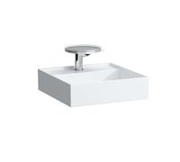 Laufen Kartell - Lave-mains à poser 46x46 cm, avec 1 trou pour robinetterie, blanc H8153310001111
