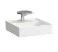 Laufen Kartell - Lave-mains à poser 46x46 cm, avec 3 trous pour robinetterie, blanc H8153310001581