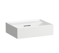 LAUFEN Kartell Lave-mains, encastré, sans robinetterie, avec trop-plein, 450x340mm, H815330A001091, Couleur: Blanc avec LCC Active