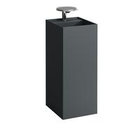 LAUFEN Kartell Lave-mains, posé, 1 trou pour robinet, sans trop-plein, 375x435x900, H8113317581111, Couleur: Graphite mat