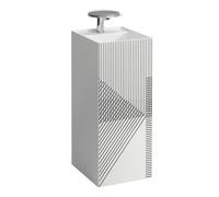 LAUFEN Kartell Lave-mains, posé, 1 trou pour robinet, sans trop-plein, 375x435x900, H811331D011111, Couleur: Réseau de lignes gris