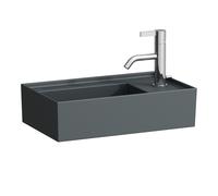 LAUFEN Kartell lave-mains, robinetterie à droite, encastré, sans robinetterie, sans trop-plein, 460x280mm, H8153347581121, Couleur: Graphite mat