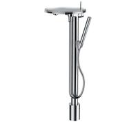 Laufen Kartell - Mitigeur de baignoire pour montage au sol avec accessoires, chrome H3213310041211