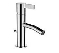 LAUFEN Kartell Mitigeur monocommandé pour bidet, sans vidage, avec tirette, saillie 110mm, 0, H3413310811031, Couleur: PVD noir titane mat
