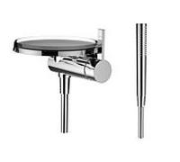 Mitigeur de Kartell à encastrer LAUFEN match0 avec disque décoratif, H3313390041411 , avec douchette