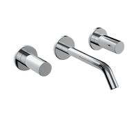 LAUFEN Kartell Mitigeur de lavabo à encastrer à 2 poignées, bec fixe, saillie 175 mm, H3123360041201, Couleur: chrome