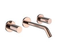 LAUFEN Kartell Mitigeur de lavabo à encastrer à 2 poignées, bec fixe, saillie 175 mm, H3123360821201, Couleur: Or rose