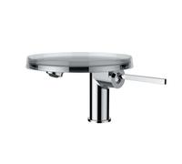 Laufen Mitigeur de lavabo Kartell monocommande – tablette transparente, chrome – H3113310041101