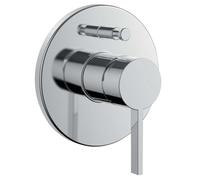 LAUFEN Kartell Set de montage final d'une main pour mitigeur de bain encastré pour Simibox Standard ou Simibox light, clapet anti-retour de tuyau intégré, H3213360040101, Couleur: chrome