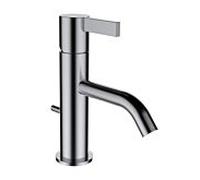 LAUFEN Mitigeur de lavabo Kartell H3113310901011 – bec fixe 115 mm, avec vidage, inox brossé