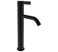LAUFEN Mitigeur de lavabo Kartell H3113380811201 - bec haut 125 mm, sans vidage, PVD noir titane