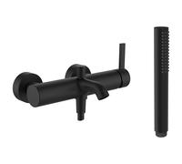 LAUFEN Kartell Mitigeur monocommandé pour baignoire, apparent, set complet, 0041411, H3213370811411, Couleur: PVD noir titane mat