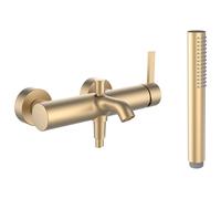 LAUFEN Kartell Mitigeur monocommandé pour baignoire, apparent, set complet, 0041411, H3213370831411, Couleur: Or pâle mat