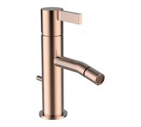 LAUFEN Kartell Mitigeur monocommandé pour bidet, sans vidage, avec tirette, saillie 110mm, 0, H3413310821031, Couleur: Or rose