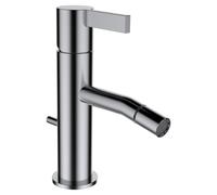 LAUFEN Kartell Mitigeur monocommandé pour bidet, sans vidage, avec tirette, saillie 110mm, 0, H3413310901031, Couleur: acier inoxydable brossé